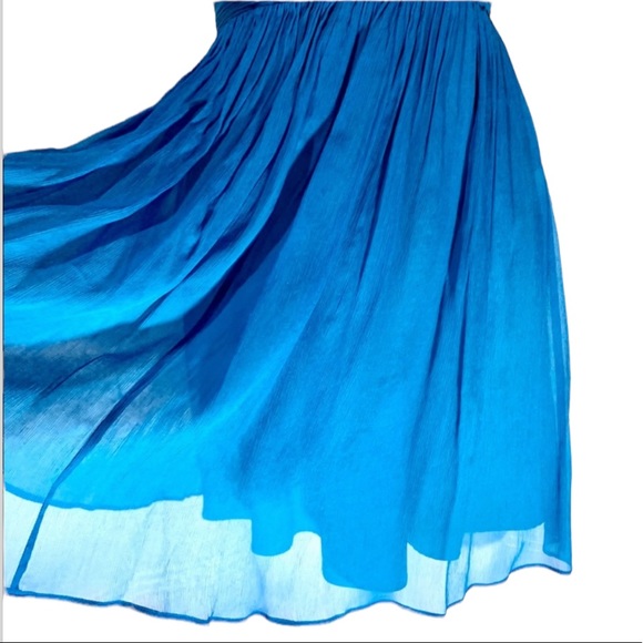 J Crew Silk Chiffon Bridesmaid Dress Strapless 2 Prom Party Wedding Cocktail - Picture 3 of 6